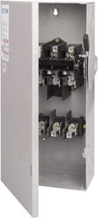 Eaton Cutler-Hammer - 100 Amp, 240 VAC, 3 Pole Fused Safety Switch - NEMA 1, 1 Phase, 7-1/2 to 15 hp at 240 VAC (Single Phase), 15 to 30 hp at 240 VAC (Triple Phase), 3PST Contact Form - Benchmark Tooling