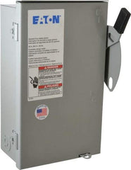 Eaton Cutler-Hammer - 30 Amp, 240 VAC, 3 Pole Nonfused Safety Switch - NEMA 3R, 3 Phase, 3 hp at 240 VAC (Single Phase), 7-1/2 hp at 240 (Triple Phase), 3PST Contact Form - Benchmark Tooling