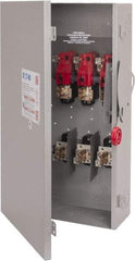 Eaton Cutler-Hammer - 200 Amp, 250 VDC, 480-600 VAC, 3 Pole Fused Safety Switch - NEMA 1, 1 Phase, 50 hp at 480/600 VAC (Single Phase), 125 hp at 480 VAC, 150 hp at 600 VAC (Triple Phase), 3PST Contact Form - Benchmark Tooling