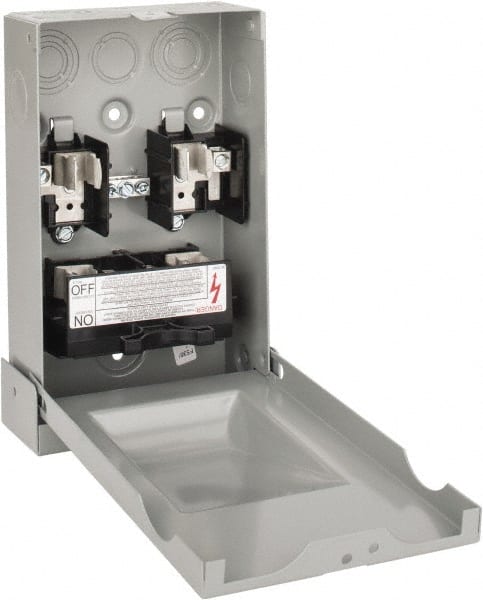 Eaton Cutler-Hammer - 3R NEMA Rated, 60 Amp, 10 hp, Fusible Air Conditioning Pullout Disconnect Switch - Benchmark Tooling