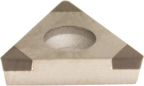 Sumitomo - 3NU-TPGA21.51 LS Grade BN7500 PCBN Turning Insert - Uncoated, 60° Triangle, 1/4" Inscr Circle, 3/32" Thick, 1/64" Corner Radius - Benchmark Tooling
