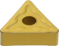 Sumitomo - TNMG434 EMU Grade AC700G Carbide Turning Insert - TiC Finish, 60° Triangle, 1/2" Inscr Circle, 3/16" Thick, 1/16" Corner Radius - Benchmark Tooling