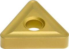 Sumitomo - TNMG332 ENZ Grade AC700G Carbide Turning Insert - TiC Finish, 60° Triangle, 3/8" Inscr Circle, 3/16" Thick, 1/32" Corner Radius - Benchmark Tooling