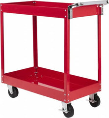 Sunex Tools - 350 Lb Capacity, 17" Wide x 34" Long x 33" High Service Cart - 2 Shelf, Steel - Benchmark Tooling