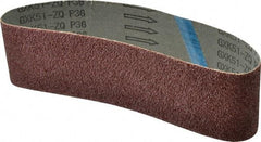 Tru-Maxx - 3" Wide x 24" OAL, 36 Grit, Aluminum Oxide Abrasive Belt - Aluminum Oxide, Very Coarse, Coated - Benchmark Tooling