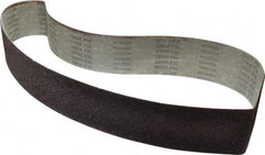 Tru-Maxx - 4" Wide x 60" OAL, 36 Grit, Aluminum Oxide Abrasive Belt - Aluminum Oxide, Very Coarse, Coated, X Weighted Cloth Backing - Benchmark Tooling