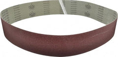 Tru-Maxx - 4" Wide x 60" OAL, 80 Grit, Aluminum Oxide Abrasive Belt - Aluminum Oxide, Medium, Coated - Benchmark Tooling