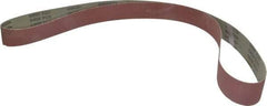 Tru-Maxx - 2" Wide x 72" OAL, 320 Grit, Aluminum Oxide Abrasive Belt - Aluminum Oxide, Extra Fine, Coated, X Weighted Cloth Backing - Benchmark Tooling