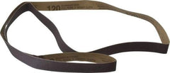 Tru-Maxx - 1" Wide x 72" OAL, 120 Grit, Aluminum Oxide Abrasive Belt - Aluminum Oxide, Fine, Coated, X Weighted Cloth Backing - Benchmark Tooling