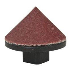 Superior Abrasives - 5/8" Diam 180 Grit 90° Included Angle Cone Center Lap - Aluminum Oxide, Very Fine Grade, Holder Required - Benchmark Tooling