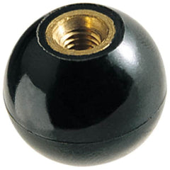 TE-CO - 1/2-13 Thread, 1-3/8" Diam, Individual Shield Ball Knob - 5/8" Hole Depth - Benchmark Tooling