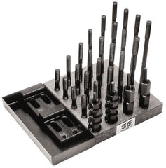 TE-CO - T-Nut & Stud Kits Stud Thread Sizes: 1-8 Number of Pieces: 41 - Benchmark Tooling