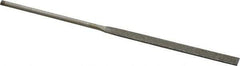 Value Collection - 5-1/2" OAL Fine Equalling Needle Diamond File - 13/64" Wide x 3/64" Thick, 2-3/4 LOC - Benchmark Tooling