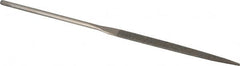 Value Collection - 5-1/2" OAL Fine Taper Needle Diamond File - 13/64" Wide x 3/64" Thick, 2-3/4 LOC - Benchmark Tooling