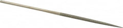 Value Collection - 5-1/2" OAL Fine Square Needle Diamond File - 3/32" Wide x 3/32" Thick, 2-3/4 LOC - Benchmark Tooling