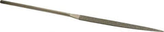 Value Collection - 5-1/2" OAL Fine Knife Needle Diamond File - 3/16" Wide x 1/16" Thick, 2-3/4 LOC - Benchmark Tooling