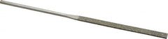 Value Collection - 5-1/2" OAL Coarse Equalling Needle Diamond File - 13/64" Wide x 3/64" Thick, 2-3/4 LOC - Benchmark Tooling