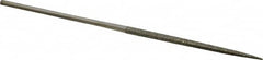 Value Collection - 5-1/2" OAL Coarse Square Needle Diamond File - 3/32" Wide x 3/32" Thick, 2-3/4 LOC - Benchmark Tooling
