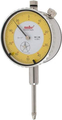 Value Collection - 0.001" Graduation, 0-100 Dial Reading, Indicator & Base Kit - 0.55" Base Height, 2-1/4" Base Diam - Benchmark Tooling