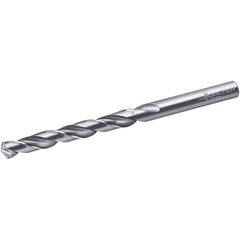Walter-Titex - 9.6mm 130° Cobalt Jobber Drill - Bright Finish, Right Hand Cut, Spiral Flute, Straight Shank, 133mm OAL, VA Point - Benchmark Tooling