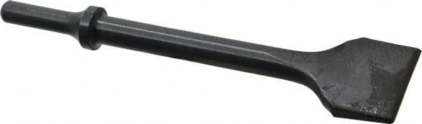 Value Collection - 1-1/2" Head Width, 6-1/2" OAL, Flat Chisel - Round Shank, Steel - Benchmark Tooling