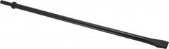 Value Collection - 3/4" Head Width, 18" OAL, Flat Chisel - Round Shank, Steel - Benchmark Tooling