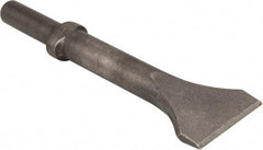 Made in USA - 2" Head Width, 9" OAL, Scaling Chisel - Round Drive, Round Shank, Alloy Steel - Benchmark Tooling