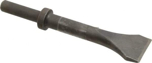 Made in USA - 2" Head Width, 9" OAL, Scaling Chisel - Round Drive, Round Shank, Alloy Steel - Benchmark Tooling