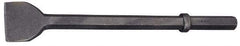 Made in USA - 3" Head Width, 20" OAL, 1-1/8" Shank Diam, Scaling Chisel - Hex Drive, Hex Shank, Alloy Steel - Benchmark Tooling