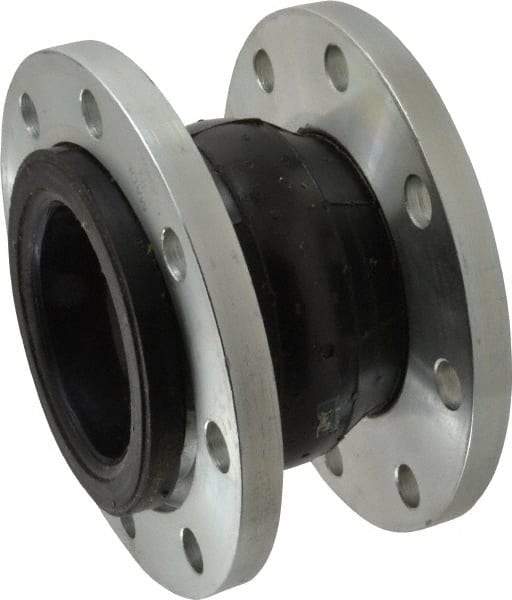 Unisource Mfg. - 4" Pipe, Neoprene Single Arch Pipe Expansion Joint - 6" Long, 1/2" Extension, 3/4" Compression, 225 Max psi, Flanged - Benchmark Tooling