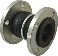 Unisource Mfg. - 3" Pipe, Neoprene Double Arch Pipe Expansion Joint - 7" Long, 1" Extension, 2" Compression, 225 Max psi, Flanged - Benchmark Tooling