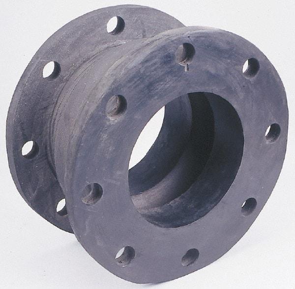 Unisource Mfg. - 3" Pipe, Chlorobutyl Wide Arch Pipe Expansion Joint - 6" Long, 3/4" Extension, 1-3/4" Compression, 225 Max psi, Flanged - Benchmark Tooling