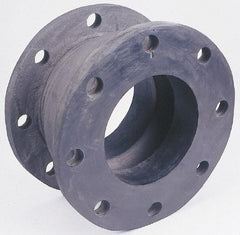 Unisource Mfg. - 5" Pipe, Chlorobutyl Wide Arch Pipe Expansion Joint - 6" Long, 3/4" Extension, 1-3/4" Compression, 225 Max psi, Flanged - Benchmark Tooling