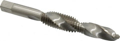 Interstate - 1/2-13 UNC, H3, 4-1/16" OAL, 0.435" Drill Diam x 1-1/8" Drill Length, Combination Drill & Tap - 2 Flutes, 1-15/32" Thread Length, High Speed Steel - Exact Industrial Supply