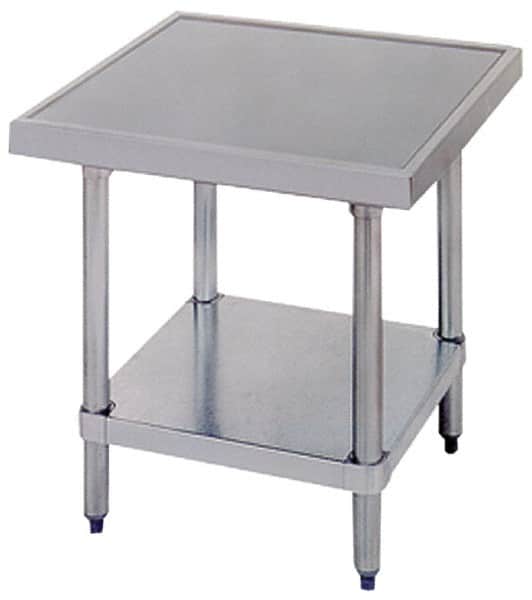 Eagle MHC - 30 Wide x 30" Deep x 24" High, Stainless Steel Machine Work Table - No-Drip Offset Edge, Adjustable Height Legs - Benchmark Tooling