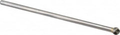 Atrax - 3/8" Cut Diam, 1/4" Shank Diam, Ball Head Single Cut Burr - Carbide, Radius End, 5/16" LOC, 6-5/16" OAL - Benchmark Tooling
