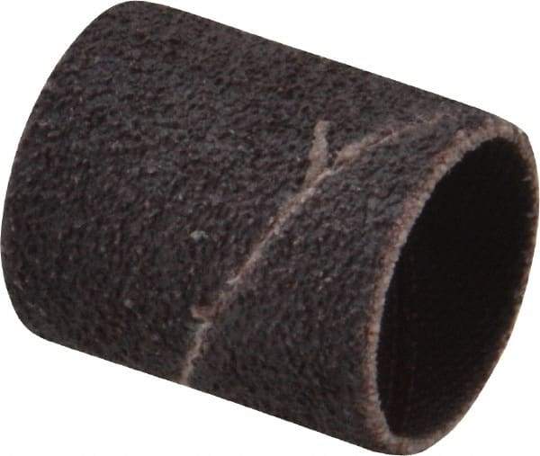 Made in USA - 50 Grit Aluminum Oxide Coated Spiral Band - 3/4" Diam x 1" Wide, Coarse Grade - Benchmark Tooling