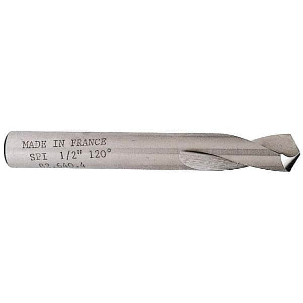 Magafor - 0.63" Body Diam, 120° Point, Cobalt, 4-3/4" Overall Length, Spotting Drill - Benchmark Tooling