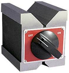 Starrett - 6.35 to 1-3/4" Capacity, 90° Angle, Hardened Steel V-Block - 3" Long x 2-1/2" Wide x 3" High, Sold as Individual - Benchmark Tooling