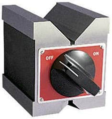 Starrett - 6.35 to 1-3/4" Capacity, 90° Angle, Hardened Steel V-Block - 3" Long x 2-1/2" Wide x 3" High, Sold as Individual - Benchmark Tooling