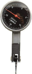 Value Collection - 0.03 Inch Range, 0.0005 Inch Dial Graduation, Horizontal Dial Test Indicator - 1.26 Inch Black Dial, 0-15-0 Dial Reading - Benchmark Tooling