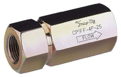 Parker - 3/4 Thread Steel Hydraulic Hose Check - 5,000 psi, 20 GPM - Benchmark Tooling