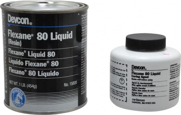 Devcon - 1 Lb Kit Black Urethane Joint Sealant - 120°F (Wet), 180°F (Dry) Max Operating Temp, 15 min Tack Free Dry Time - Benchmark Tooling