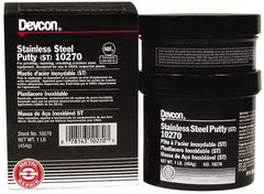 Devcon - 1 Lb Kit Gray Epoxy Resin Putty - 120°F (Wet), 250°F (Dry) Max Operating Temp - Benchmark Tooling