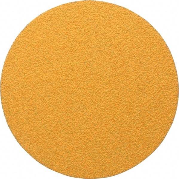 Made in USA - 5" Diam, 40 Grit, Aluminum Oxide Hook & Loop Disc - Coarse Grade, Coated, E Weight Paper Backing, - Benchmark Tooling