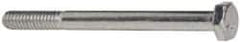 Made in USA - 1/4-20 UNC, 3" Length Under Head Hex Head Cap Screw - Partially Threaded, Grade 5 Steel, Zinc-Plated Finish, 7/16" Hex - Benchmark Tooling