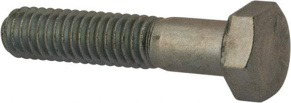 Made in USA - 5/16-18 UNC, 1-1/2" Length Under Head Hex Head Cap Screw - Partially Threaded, Grade 5 Steel, Zinc-Plated Finish, 1/2" Hex - Benchmark Tooling