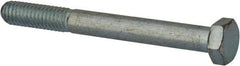 Made in USA - 5/16-18 UNC, 3" Length Under Head Hex Head Cap Screw - Partially Threaded, Grade 5 Steel, Zinc-Plated Finish, 1/2" Hex - Benchmark Tooling