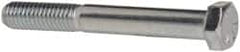 Made in USA - 3/8-16 UNC, 3" Length Under Head Hex Head Cap Screw - Partially Threaded, Grade 5 Steel, Zinc-Plated Finish, 9/16" Hex - Benchmark Tooling