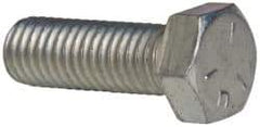 Value Collection - 1/2-13 UNC, 1-1/2" Length Under Head Hex Head Cap Screw - Fully Threaded, Grade 5 Steel, Zinc-Plated Finish, 3/4" Hex - Benchmark Tooling